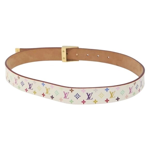 LOUIS VUITTON Monogram Multicolor Ceinture Care Belt White - Picture 2 of 15